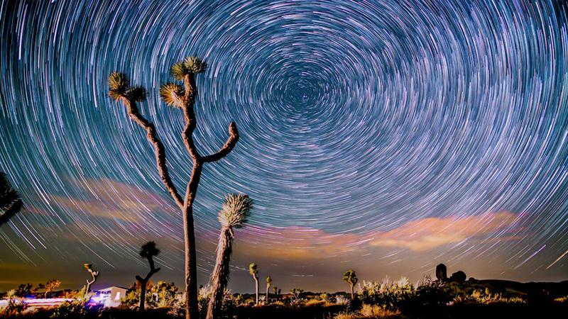 Illustration for article titled Watch a Meteor Explode in Joshua Tree's Night Sky